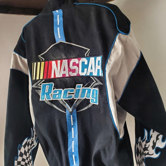 RARE VINTAGE Nascar JH Design Embroidered Twill Racing Jacket - Picture 10 of 16